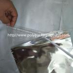 Gravure Printing Self Adhesive Plastic Bags One Side Aluminum Foil Transparent