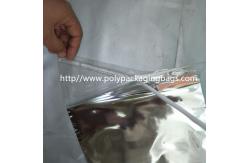 China Gravure Printing Self Adhesive Plastic Bags One Side Aluminum Foil Transparent supplier