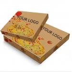 Wholesale Custom Biodegradable Kraft Pizza Box  Fast Food Takeaway Packaging for sale