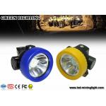 Outdoor Recreation Multi purpose LED hard hat headlamp , Miner Cap Lamp Hunting for sale