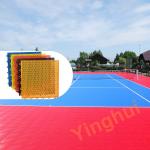 Portable Interlockable FIBA Approved Tiles Outdoor Volleyball Basketball Court Tiles Customized for sale