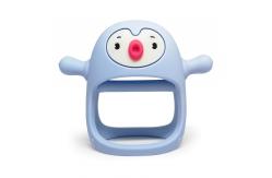 China Non toxic Silicone Baby Teether Toy Teething Pain Relief Animal Penguin Teether Toy supplier