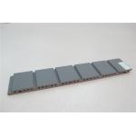 Grey Grooved Building Facade Panels 18mm Thickness Exterior Wall Materials for sale