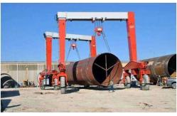 China Mobile RTG Rubber Tired Gantry Cranes With Single Girder Beam supplier