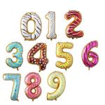 Doughnut Party Foil Balloon Children'S Birthday Party 32 Inch Foil Number Balloons for sale