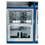 Locking Mechanism PVC Single Hung Vertical Sliding Windows Low E Vinyl Windows