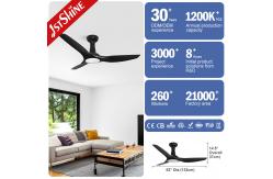 China 2700K 3000K 5000K Acrylic Plastic Ceiling Fan Modern Easy Clean supplier