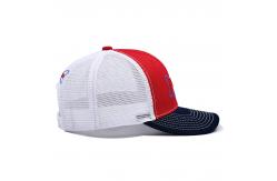 China Customizable 6 Panel Trucker Cap Pre Curved Visor Logo Embroidery supplier