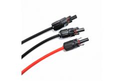 China 15ft 4mm2 12AWG Solar Power Extension Cable With Male And Female Connector supplier