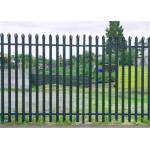 China Euro Style Decorative Metal W D Pale Steel Palisade Fencing Green Color for sale