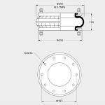 0.8MPA Industrial Air Springs 320124H-1 Minimum Height 52MM Dia. 230mm for sale