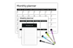 China Magnetic Dry Erase Reusable Daily Weekly Monthly Planner Set 17x11'' A3 A4 Custom supplier