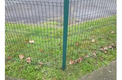 China Galvanized RAL6005 Green V Mesh Fencing 2.5m Width Round Post supplier