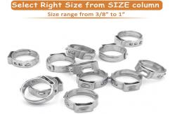 China Fuel Injection Single Ear Stepless Hose Clamps Tool 360D Seal supplier