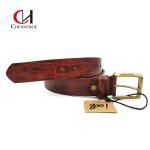 Cowhide Crocodile Embossed Leather Belt Multicolor Wear Resistant for sale