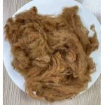 Recycled Polyester Staple Fiber 2.5D 51mm Yellow Camel for sale