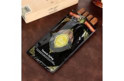 China Cigar Plastic Packaging Bag Custom Plastic Zipper Bag With Transparent Window supplier