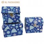 XL Packaging Custom Packaging Box Factory Custom Design Holiday House Shape Box With Metal Lock , Rigid Paperboard Gift Paper Box for sale