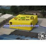 Yellow Festival Giant Inflatable Cube Tent , Inflatable Large Storage Tent Custom