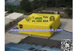 China Yellow Festival Giant Inflatable Cube Tent , Inflatable Large Storage Tent Custom supplier