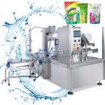 Premade Pouch To Bag Liquid Packing Machine With Liquid Pump Paste Pump for sale