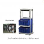 IP55 Telecom Enclosures 1.3m 1.9m Open Frame Cabinet With Battery for sale