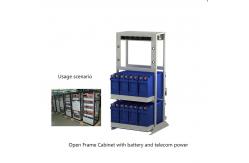 China IP55 Telecom Enclosures 1.3m 1.9m Open Frame Cabinet With Battery supplier