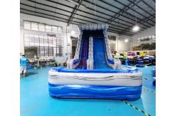 China Double Stitching Plato Outdoor Inflatable Water Slides For School supplier