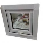 Heat Insulated Vertical PVC Windows White Double Glazed Awning Windows for sale