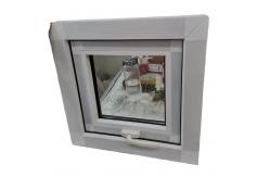 China Heat Insulated Vertical PVC Windows White Double Glazed Awning Windows supplier