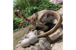 China Theme Park Equipment Realistic Animatronic Dinosaur Model Oviraptor Statue supplier