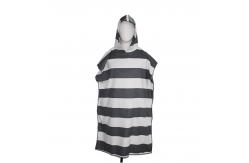 China Quick Dry Microfiber Surf Poncho Changing Towel Robe With Hood And Front Pocket supplier