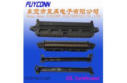 China Ribbon Solder Receptacle 24 Pin Centronics Connector With wire clip supplier