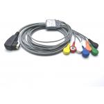 DMS300-3A IEC AHA Holter 7 Leads ECG Cable TPU 1m for Patient Moniter for sale