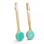 Long Handle Silicone Body Scrubber Dual-Sided Exfoliating Back Scrubber for Dry and Wet Bath Shower for sale