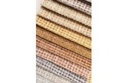 China Multi-tonal 3D Plaid-textured Pattern Chenille Fabric For Sofa supplier