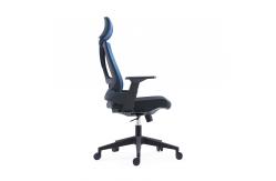 China Modern High Back Ergonomic Manager Swivel Office Chair With Height Adjustable Headrest supplier