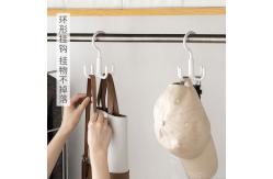 China Plastic 360 Degree Rotating Closet Hook Hanger For Scarves Belts Ties supplier
