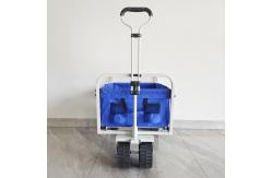 China Customized Collapsible Body Structure PP Wheels Beach Cart Folding Camping Wagon supplier
