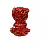 Artificial Chinese Style Tiger Plush Doll With Golden Embroidery Thread