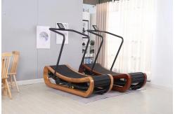 China SRJOIN FIT wooden curve treadmill curved shape treadmill OEM gym equipment supplier