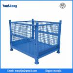 Galvanized wire mesh container warehouse equipment cage metal storage