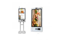 China 23Inch Automatic Self Service Ordering Kiosk , Bill Payment Kiosk With QR Scanner supplier