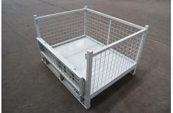 China Space Saving Galvanized Wire Mesh Pallet Cage For Warehouse Storage Solutions supplier