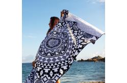 China Personalized Rectangular Beach Towel With Custom Logo Lightweight supplier