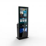 43 Inch Food Ordering Self Service Bill Payment Cash Acceptor Ticket Vending Machine for sale