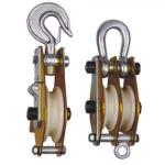 Galvanized Aluminum Alloy Double Pulley Block 5.7mm - 15.5mm 80T for sale