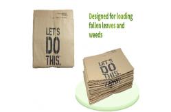 China Custom Lining Kraft Paper Lawn And Leaf Bags Collecting Waste supplier
