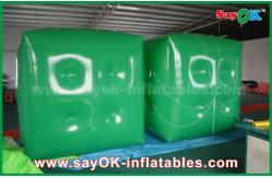 China Advertising White Green Inflatable Balloon / Cube Helium Balloon With Logo Print supplier