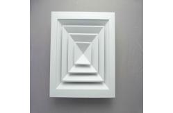 China Customized Aluminum Square Ceiling Air Diffuser 4 Way Air Diffuser supplier